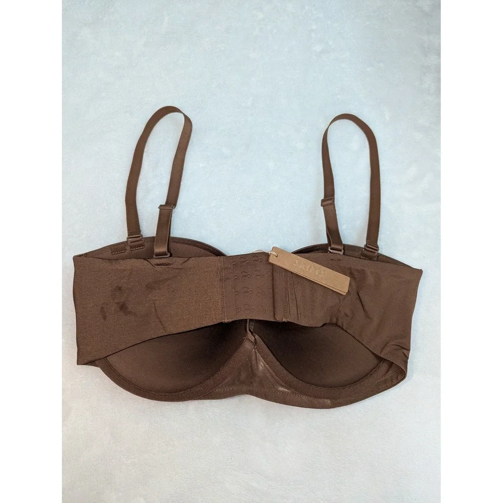 Skims Ultimate Push-Up Strapless Bra Jasper Brown 38DD BA-BAN-3208 NWT - Picture 6 of 8